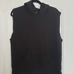 Zara Man raw edge cutoff hoodie